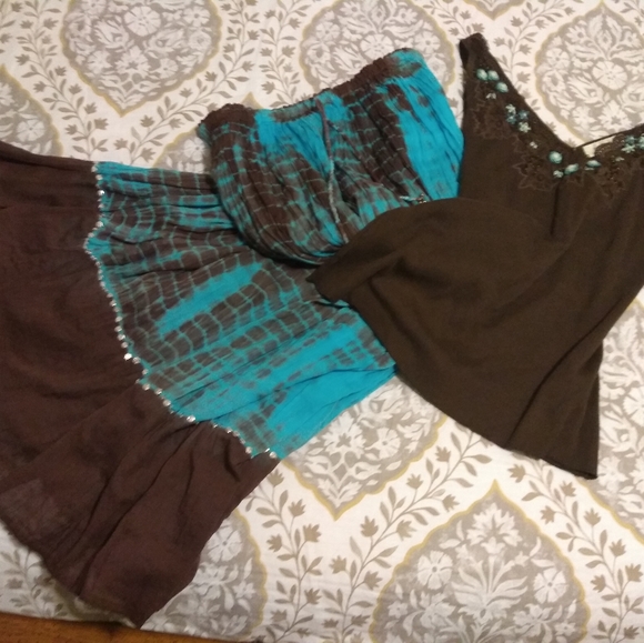 Boho Style Skirt and Matching Cami - Picture 3 of 5